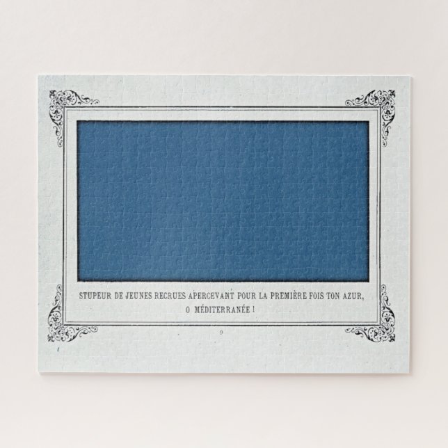 Quebra-cabeça Alphonse Allais, April Fools, Blue, Abstrato Art (Horizontal)