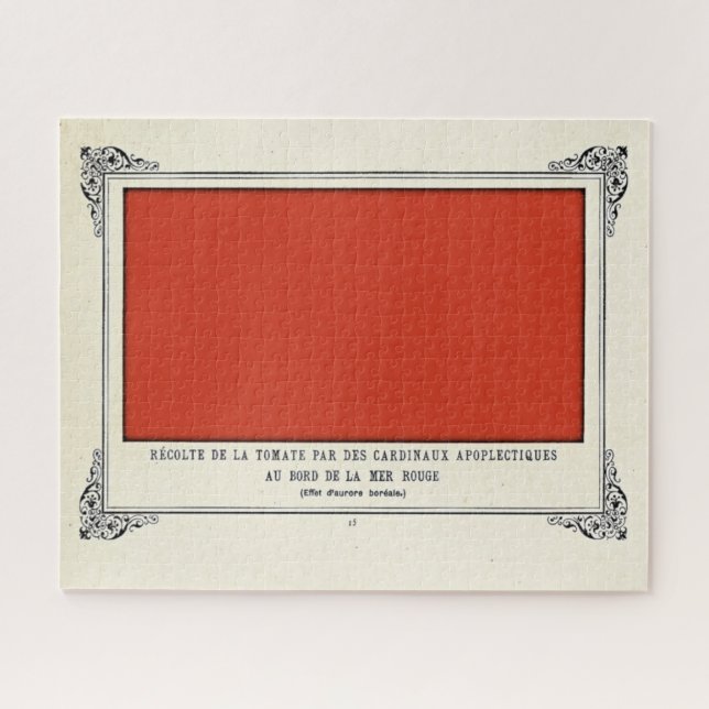 Quebra-cabeça Alphonse Allais, April Fools, Red, Abstrato Art (Horizontal)