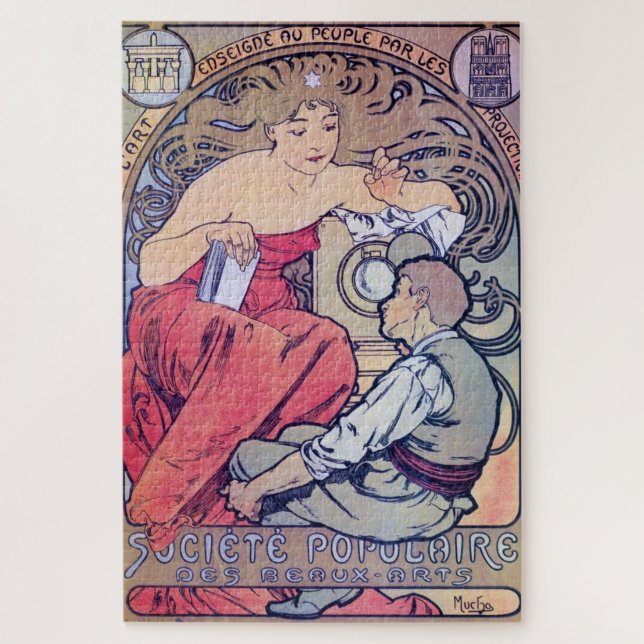 Quebra-cabeça Alphonse Mucha (Vertical)