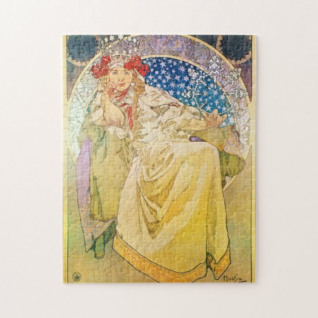 Quebra-cabeça Alphonse Mucha Art (Vertical)