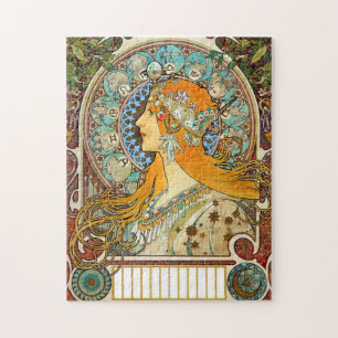Quebra-cabeça Alphonse Mucha Art Nouveau Zodiac