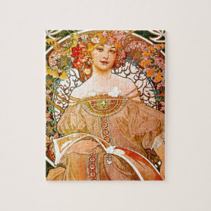 Quebra-cabeça Alphonse Mucha Dreaming (Reverie)