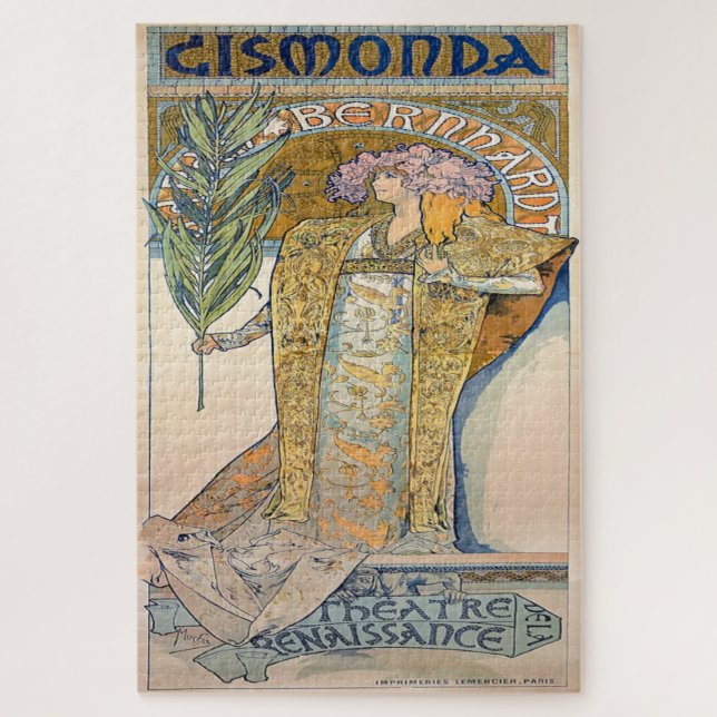 Quebra-cabeça Alphonse Mucha: Gismonda (1894) (Vertical)