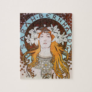 Quebra-cabeça Alphonse Mucha Sarah Bernhardt Vintage Art Nouveau