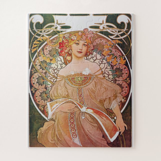 Quebra-cabeça Alphonse Mucha - Sonho (Vertical)