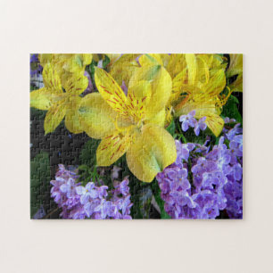 Quebra-cabeça Alstroemeria e Flores de Lilacs