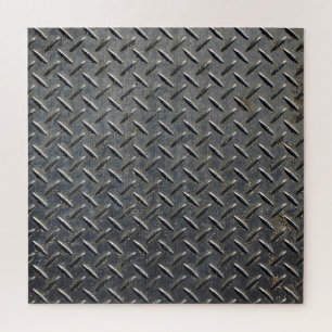 Quebra-cabeça Alumínio Escuro: Design Rhombus Shape