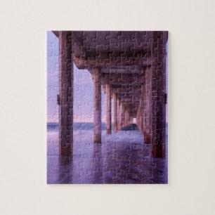 Quebra-cabeça Amanhecer Roxo no Pier de Scripps