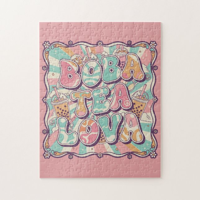 Quebra-cabeça Amante de Boba Tea (Vertical)