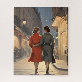 Quebra-cabeça Amantes lésbicas do Vintage