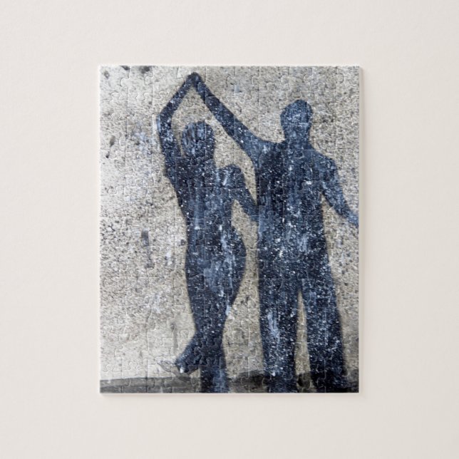 Quebra-cabeça Amantes que dançam na chuva (Vertical)