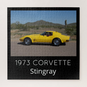 Quebra-cabeça amarelo de Corvette Stingray 1973