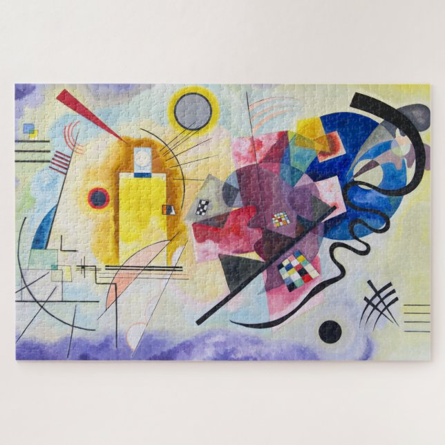 Quebra-cabeça Amarelo-vermelho-azul | Kandinsky | (Horizontal)