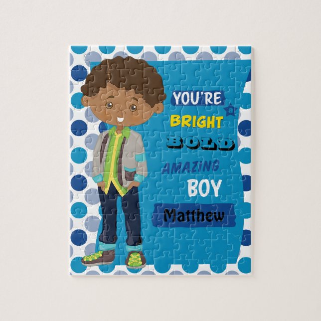 Quebra-cabeça Amazing Multicultural Boy Jigsaw Puzzle (Vertical)