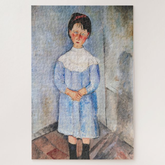 Quebra-cabeça Amedeo Modigliani - Menina de Azul (Vertical)