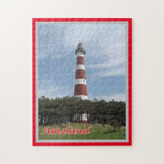 Quebra-cabeça Ameland - Holanda - Ilhas Frísias - Farol - (Vertical)