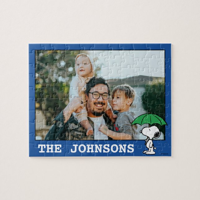 Quebra-cabeça Amendoins | Snoopy Green Umbrella (Horizontal)