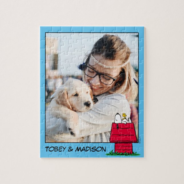 Quebra-cabeça Amendoins | Snoopy & Woodstock | Adicione sua foto (Vertical)