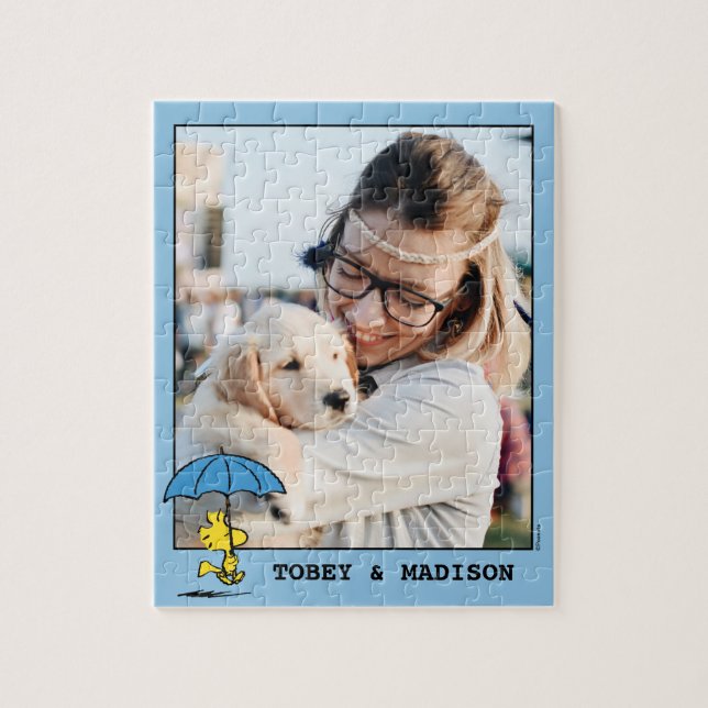 Quebra-cabeça Amendoins | Woodstock Blue Umbrella (Vertical)