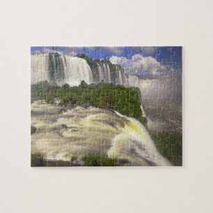 Quebra-cabeça América do Sul, Brasil, Cataratas do Iguaçu. Glori
