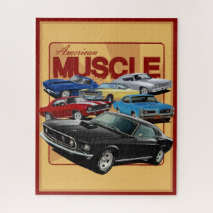 Quebra-cabeça American Classic Muscle Cars Together