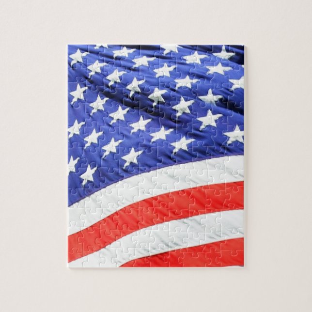Quebra-cabeça American Flag, você pode adicionar texto e carrega (Vertical)