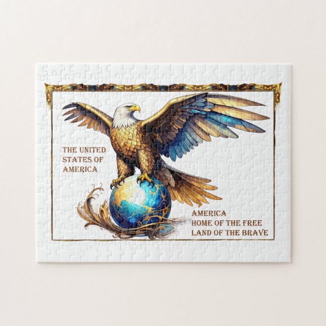 Quebra-cabeça American Freedom Eagle  (Horizontal)