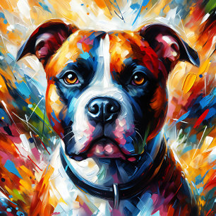 Quebra-cabeça American Staffordshire Terrier Acrylic Art Impress