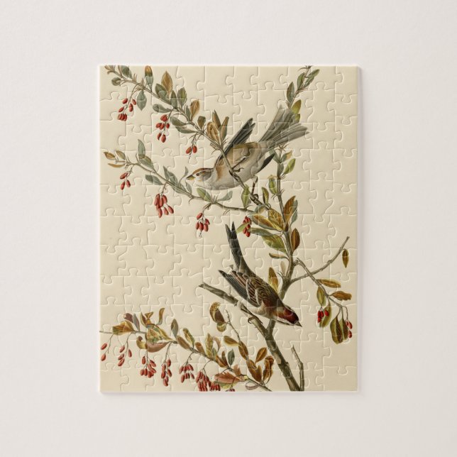 Quebra-cabeça American Tree Sparrow, Pássaros da América de Audu (Vertical)