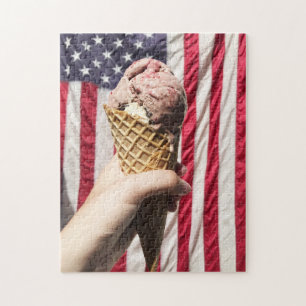 Quebra-cabeça Americana - Sorvete e Sinalizador
