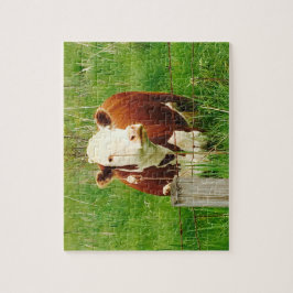 Quebra-cabeça Amigo de Vaca de Fofinho Bonito 4Jeremy