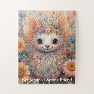 Quebra-cabeça Amigo Encantador da Primavera Fantasia - Floral Pa