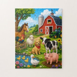Quebra-cabeça Amigos da Fazenda Puzzle
