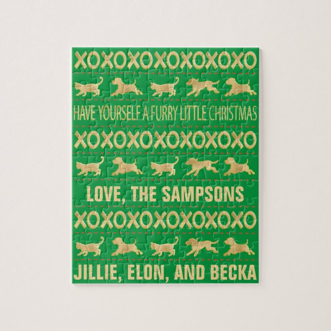 Quebra-cabeça Amigos de Fúria de Natal (Vertical)