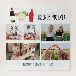 Quebra-cabeça Amigos Pho Para Sempre Kawaii Colagem de Fotos Per