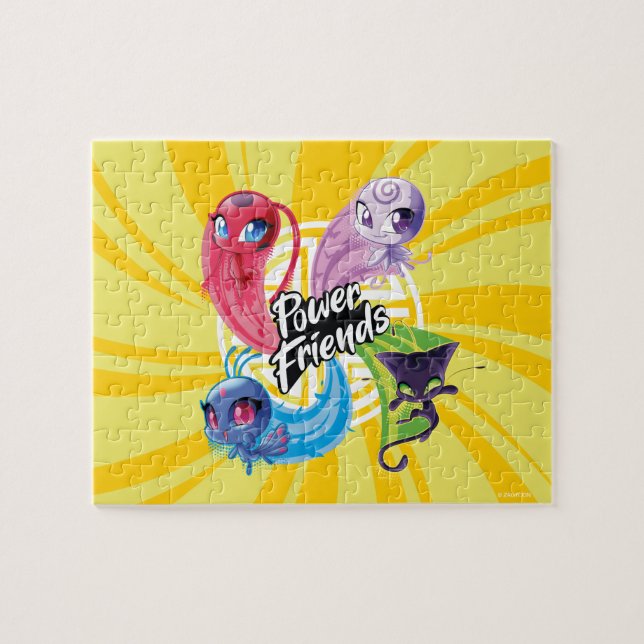 Quebra-cabeça Amigos poderosos do Kwamis Miraculoso (Horizontal)