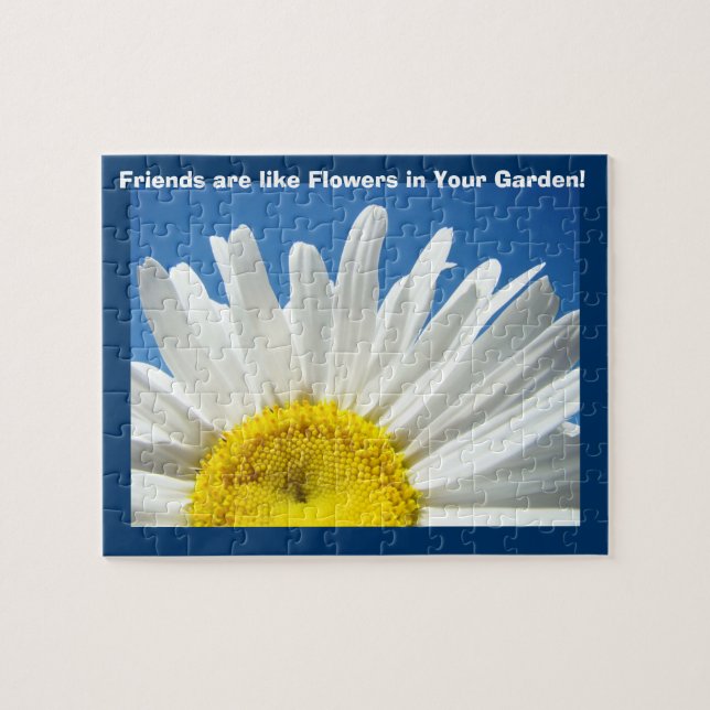 Quebra-cabeça Amigos são como Flores no Seu Jardim! quebra-cabeç (Horizontal)