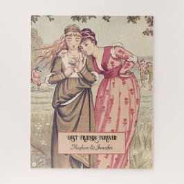 Quebra-cabeça Amigos Vitorianos Adoráveis Besties Personalizadas