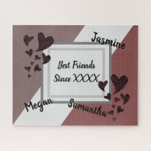 Amizade Longa do Coração Vermelho Brilhante e Amiz