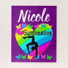 QUEBRA-CABEÇA AMO A DESIGN DE GINÁSTICA.