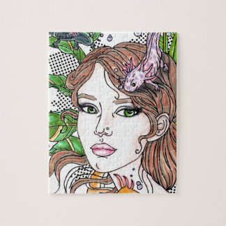 Quebra-cabeça amor do axolotl