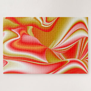 Quebra-cabeça Amor e Abstrato 3D Rainbowart Dourado