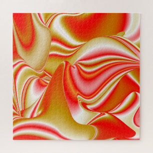Quebra-cabeça Amor e Abstrato 3D Rainbowart Dourado
