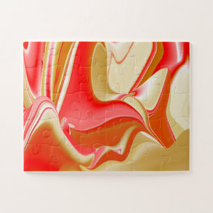 Quebra-cabeça Amor e Abstrato 3D Rainbowart Dourado