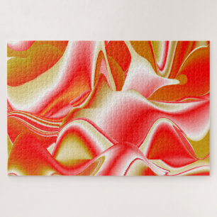 Quebra-cabeça Amor e Abstrato 3D Rainbowart Dourado