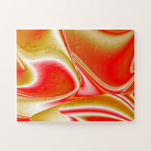 Quebra-cabeça Amor e Abstrato 3D Rainbowart Dourado