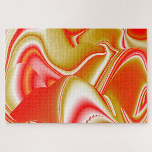 Quebra-cabeça Amor e Abstrato 3D Rainbowart Dourado