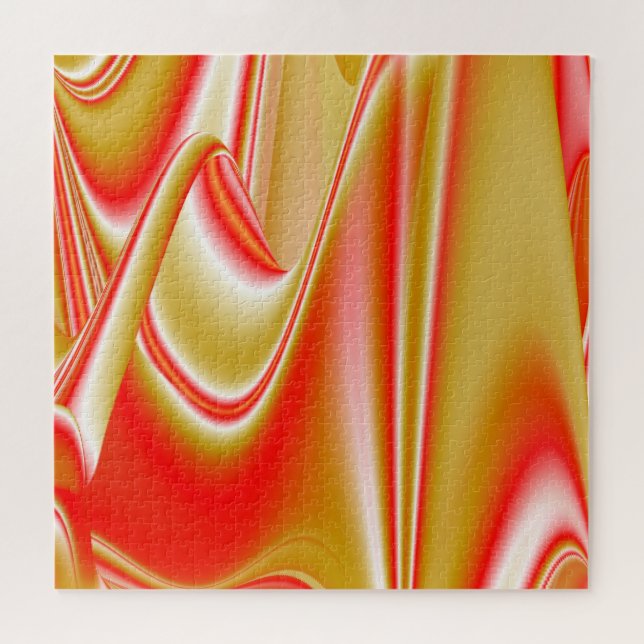 Quebra-cabeça Amor e Abstrato 3D Rainbowart Dourado (Horizontal)