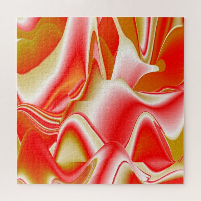 Quebra-cabeça Amor e Abstrato 3D Rainbowart Dourado (Horizontal)