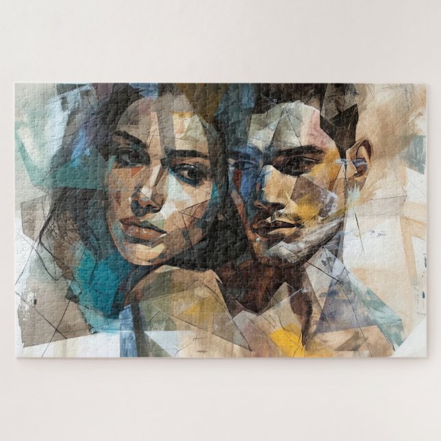 Quebra-cabeça Amor em Tons Pastel (Horizontal)